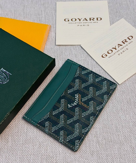 Кожаный кардхолдер Goyard Saint Sulpice premium 10.5x7 см