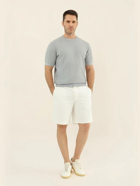 Мужская светло-серая футболка Loro Piana premium