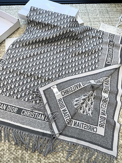 Шарф Dior Oblique Monogram premium 140x140 см   