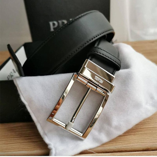Кожаный ремень Prada (ширина 4 см)   