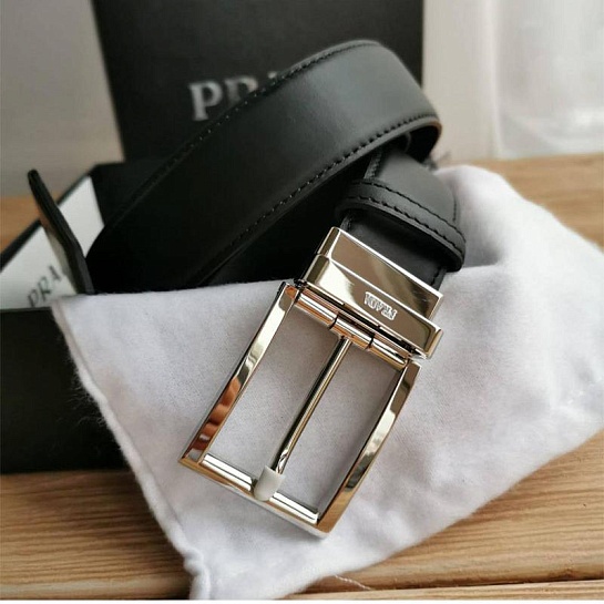 Кожаный ремень Prada (ширина 4 см)