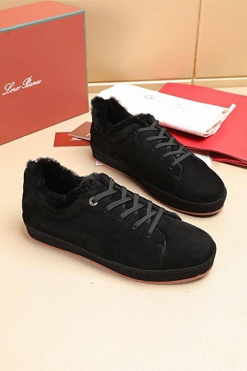 Зимние кроссовки с мехом Loro Piana   