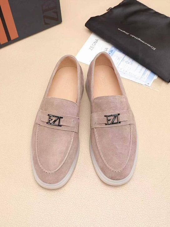 Мужские замшевые лоферы Ermenegildo Zegna