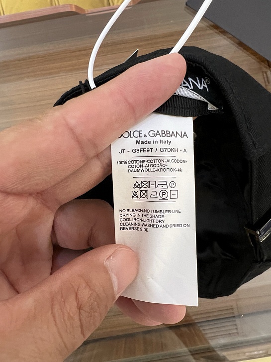 Бейсболка чёрного цвета Dolce & Gabbana logo-embroidered