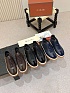 Кожаные кроссовки с мехом Loro Piana high-top