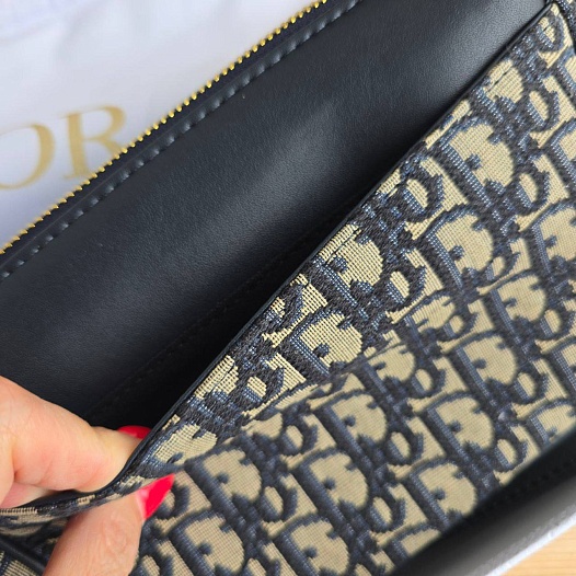 Комбинированная сумка Dior Montaigne Small 22x15 см   