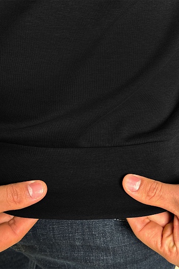 Мужской джемпер Moncler logo-patch - Black   