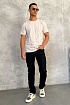 Мужские джинсы тёмно-синего цвета Loro Piana regular fit