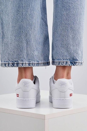 Кроссовки Supreme x Nike Air Force 1 - White / Red   