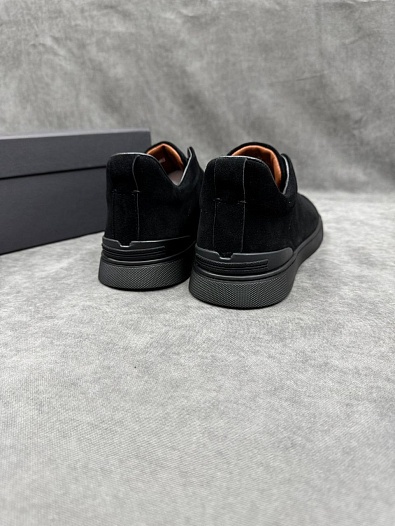 Мужские кроссовки Ermenegildo Zegna Triple Stitch - Black   