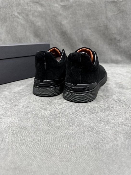 Мужские кроссовки Ermenegildo Zegna Triple Stitch - Black