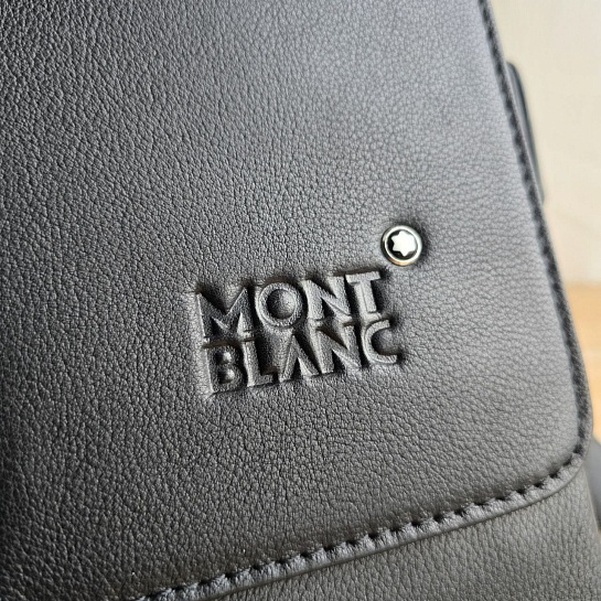 Кожаная сумка Montblanc - Black 26x22 см
