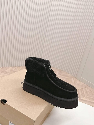 Женские замшевые ботинки с мехом UGG Funkette - Black