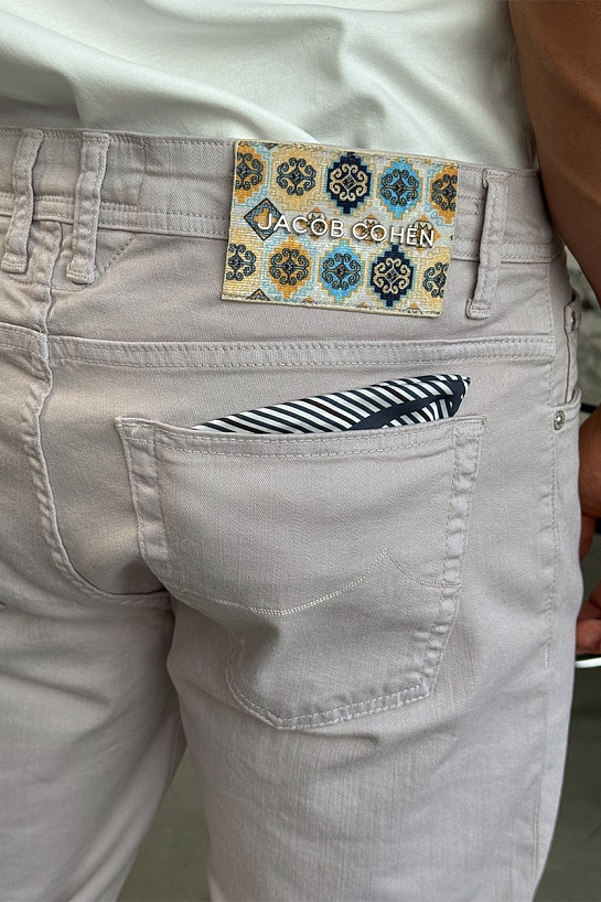 Мужские светло-бежевые джинсы Jacob Cohen straight fit