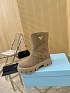 Женские замшевые сапоги Prada Suede premium