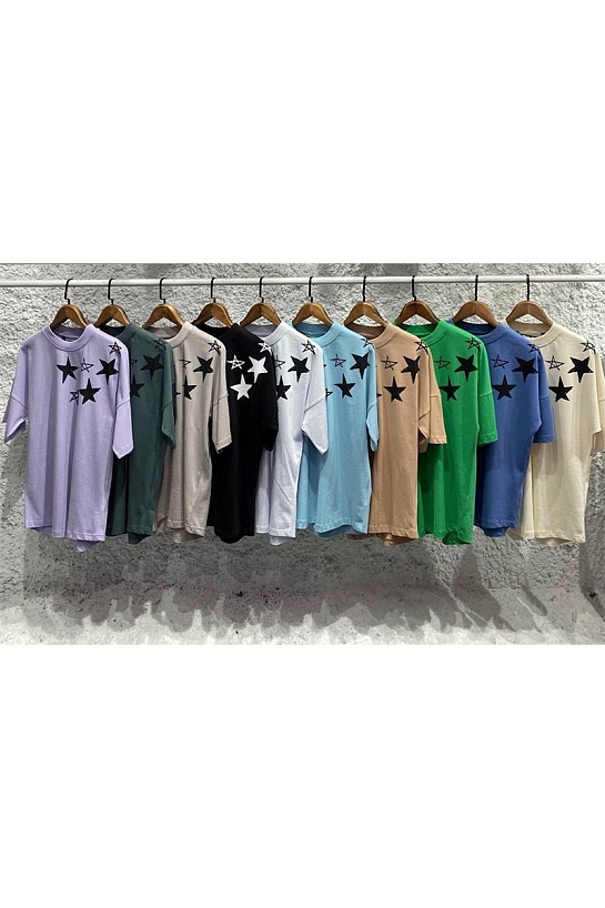 Оверсайз футболка Palm Angels Shooting Star - Dark Green