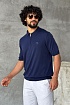 Мужское поло Stefano Ricci Eagle zip-neck - Navy