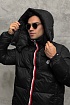 Пуховик чёрного цвета Moncler Montbeliard