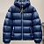 Мужской пуховик Prada logo-plaque - Blue