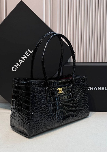 Кожаная сумка Chanel Shopping Tote premium 35x19x12 см   
