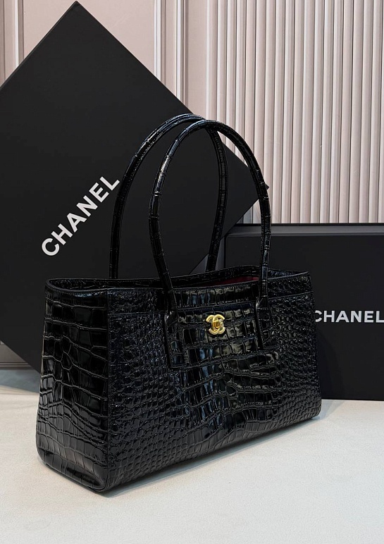 Кожаная сумка Chanel Shopping Tote premium 35x19x12 см
