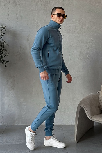 Кофта на молнии Armani Exchange logo-patch - Blue   
