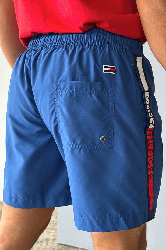 Шорты синего цвета Tommy Hilfiger taped logo