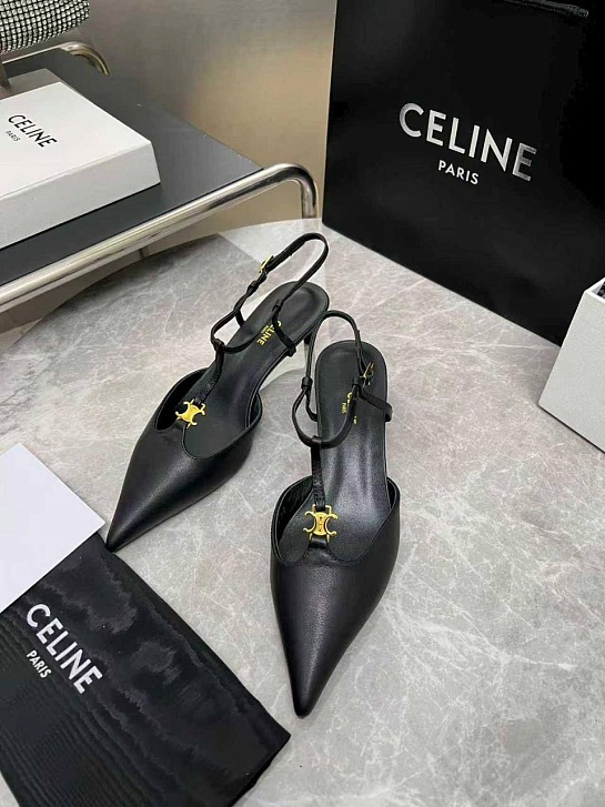 Женские кожаные туфли Celine premium