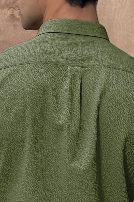 Мужская зелёная рубашка Etro Pegasus logo