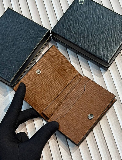 Кожаный кошелёк Montblanc Continental Sartorial premium 12x9.5x2 см   
