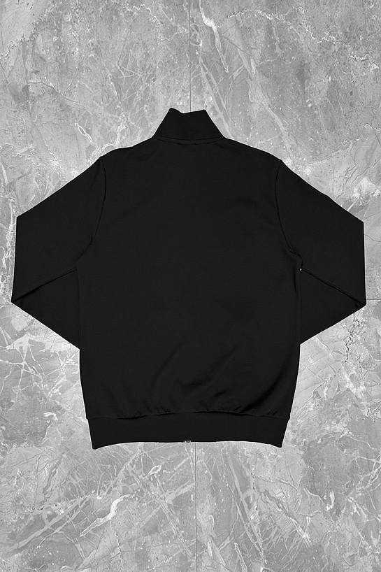 Мужская кофта на молнии Zegna чёрного цвета