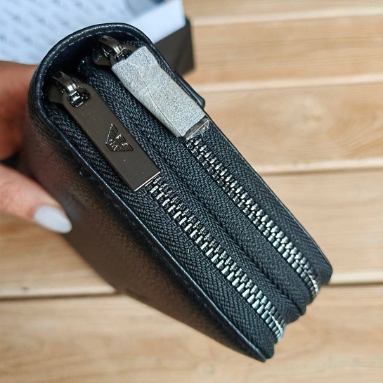 Мужская кожаная барсетка Emporio Armani 21x12 см