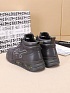 Кожаные кроссовки с мехом Premiata high-top - Grey