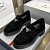 Женские замшевые лоферы Prada Premium - Black