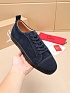 Замшевые кроссовки Christian Louboutin Louis Junior