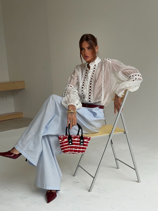 Женская блузка белого цвета Zimmermann