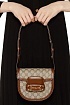 Женская сумка Gucci Horsebit 1955 mini 19x18 см - Brown