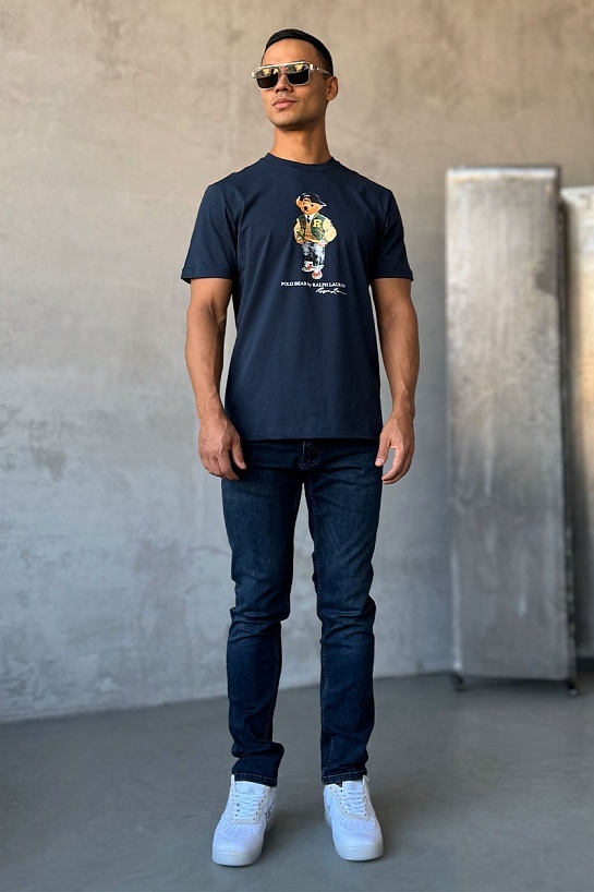 Мужская футболка Роlо Ralрh Lаurеn Varsity Bear - Navy