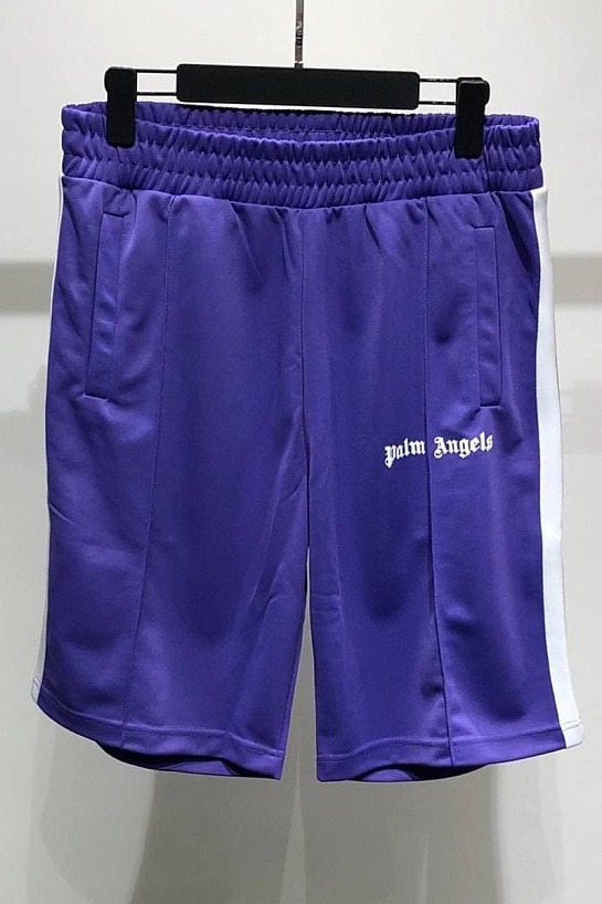 Мужские фиолетовые шорты Palm Angels