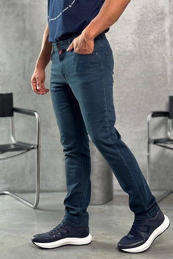Мужские тёмно-синие джинсы Kiton   