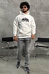 Белое худи Balenciaga Paris logo-embroidered