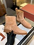 Женские замшевые сапоги Loro Piana premium - Beige