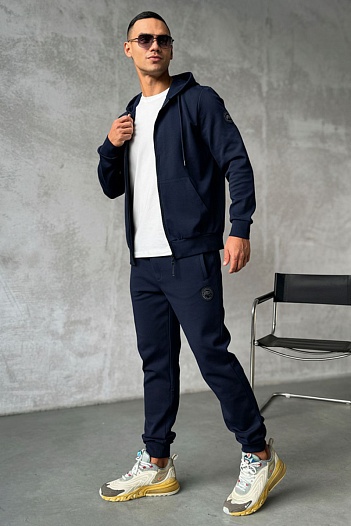 Мужской спортивный костюм Canada Goose тёмно-синего цвета   