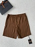 Льняные шорты коричневого цвета Zegna premium