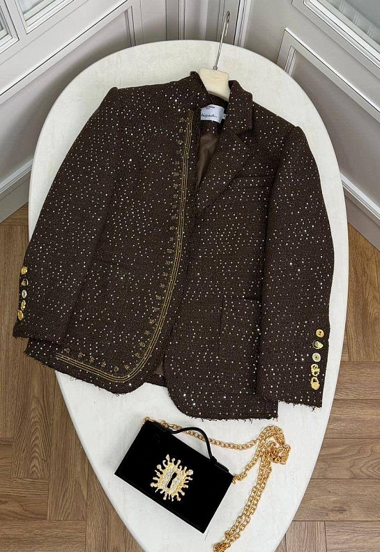 Женский пиджак в пайетках Schiaparelli premium