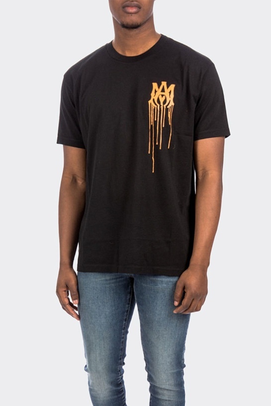 Мужская футболка Amiri Spray Paint Ma Tee - Black
