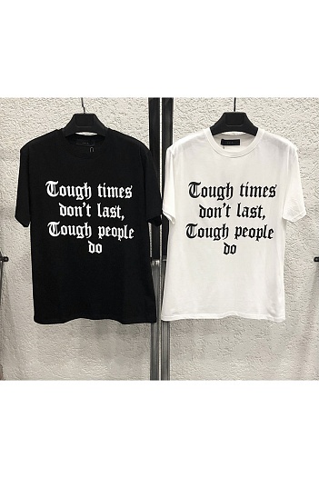 Оверсайз футболка Amiri "Tough Times" - White   