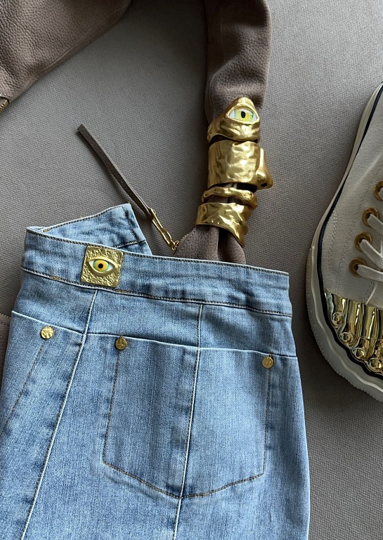 Женские синие джинсы Schiaparelli