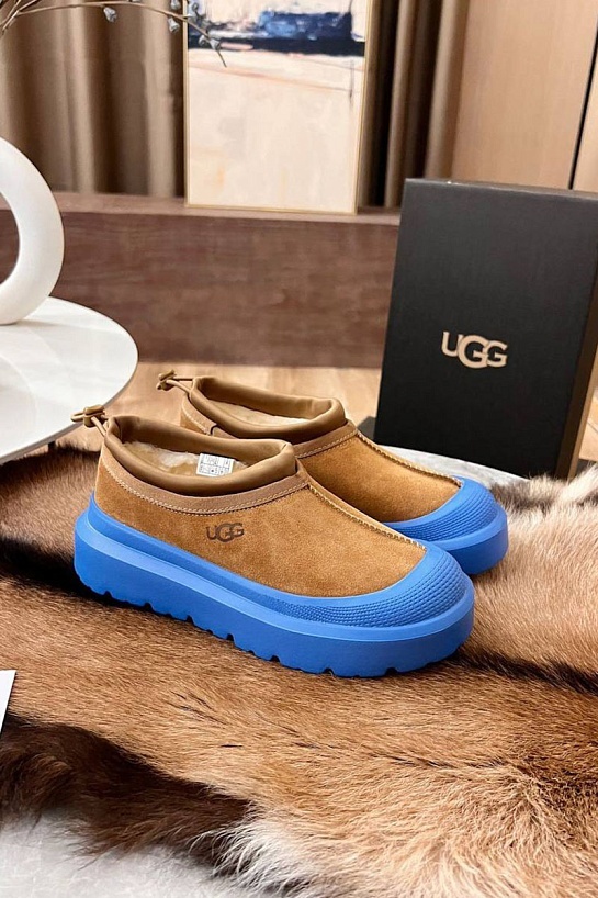 Женские замшевые ботинки UGG Tasman Hybrid - Chestnut / Blue