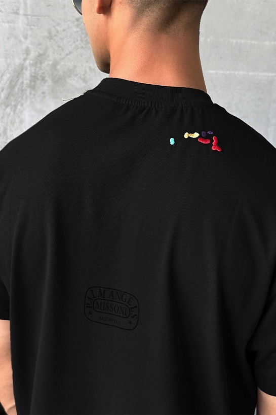 Чёрная футболка Palm Angels x Missoni MIND